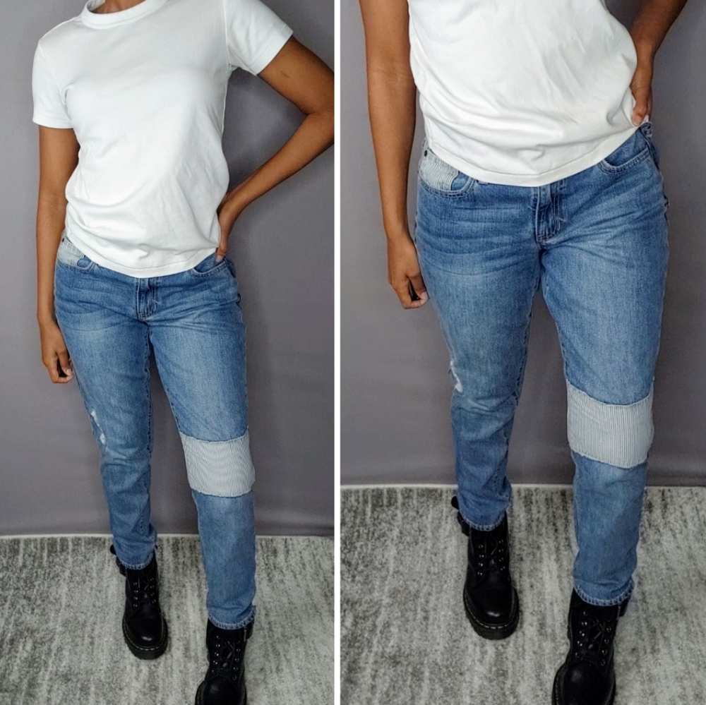 Gap Jeans Sexy Boyfriend Fit w/ Patch Size 8